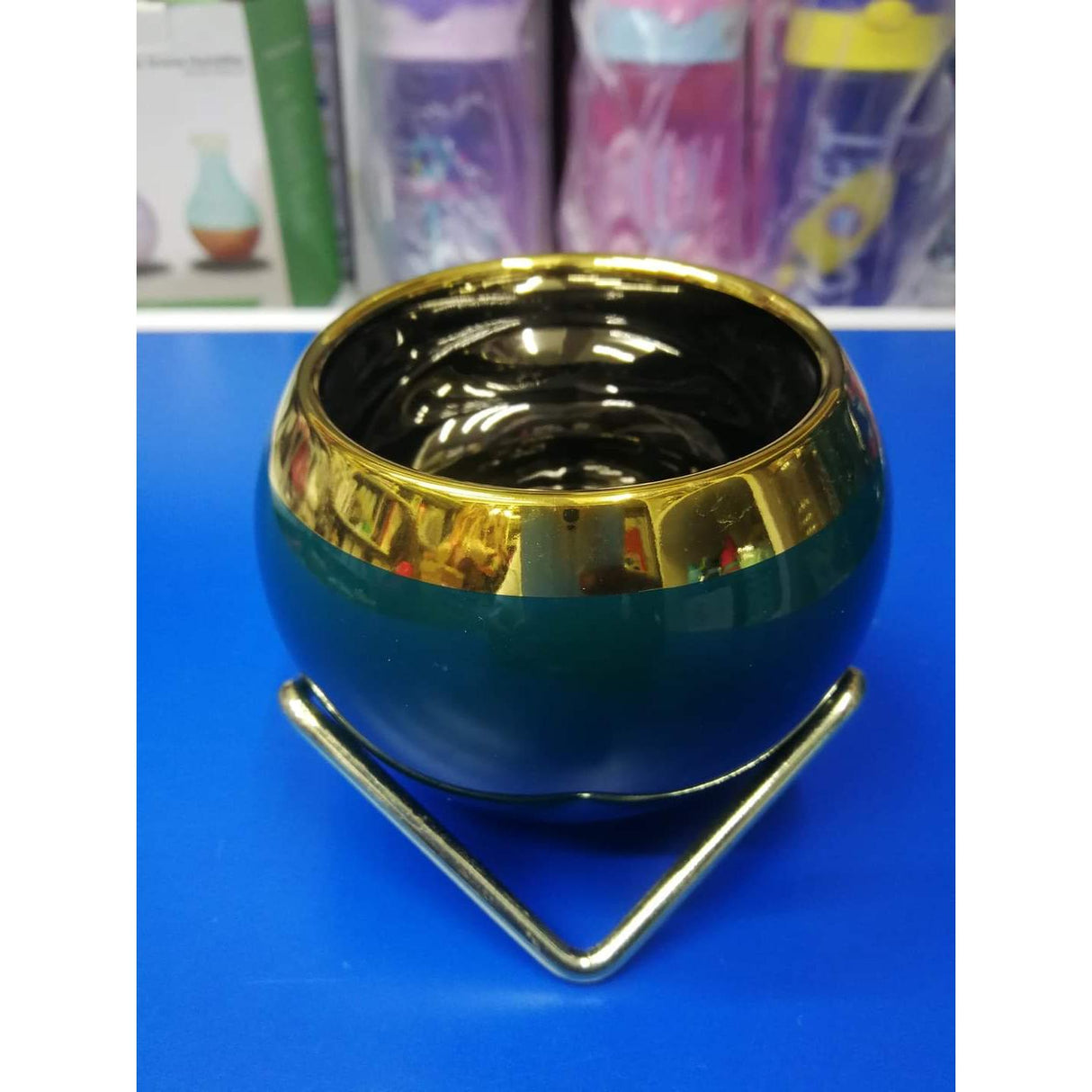 Nordic Succulent Plant Flower Pot | Gold Ceramic Planter for Home Decor | Available in White & Green