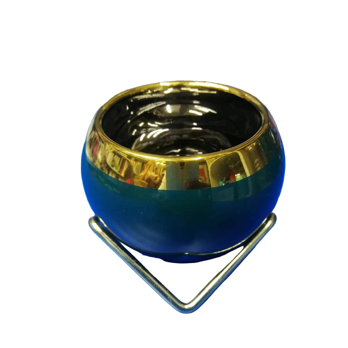 Nordic Succulent Plant Flower Pot | Gold Ceramic Planter for Home Decor | Available in White & Green