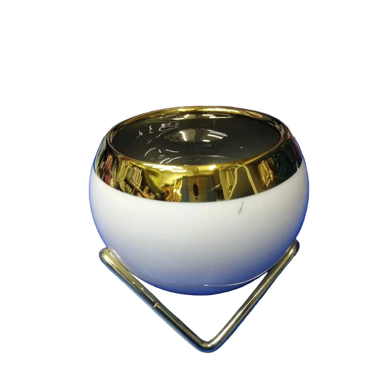 Nordic Succulent Plant Flower Pot | Gold Ceramic Planter for Home Decor | Available in White & Green