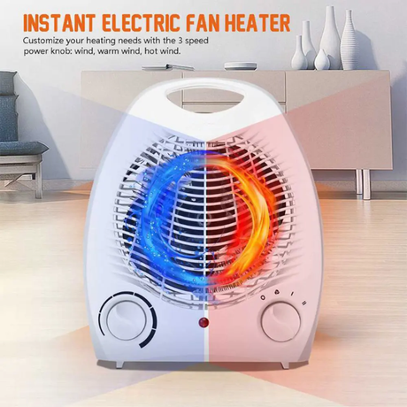 Nunix Room Heater NH01 with 2 Heat Settings and Adjustable Power 1000W or 2000W