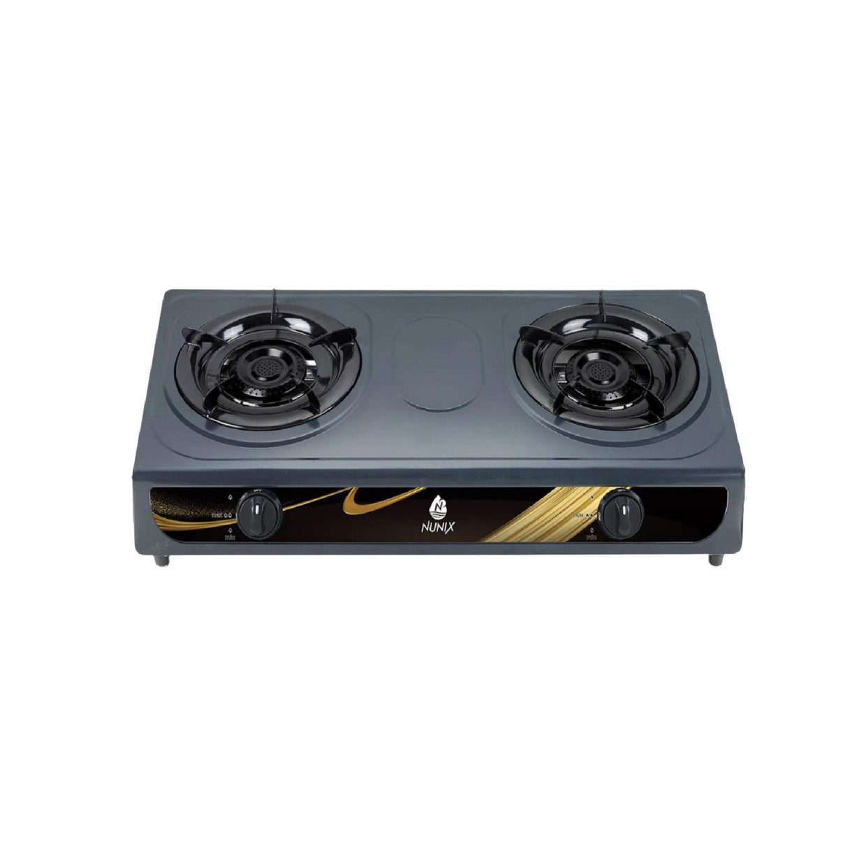 Nunix TwoBurner Auto Ignition Gas Stove,high efficiency burners, Stainless steel double tops,high heat output, Outdoor cooking, Camping cookware.