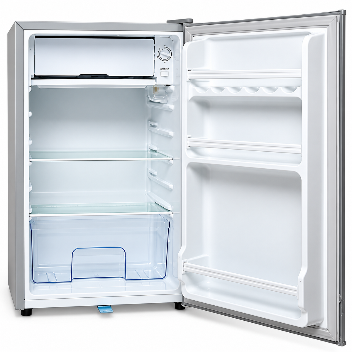 90L Compact Direct Cool Fridge – Silver
