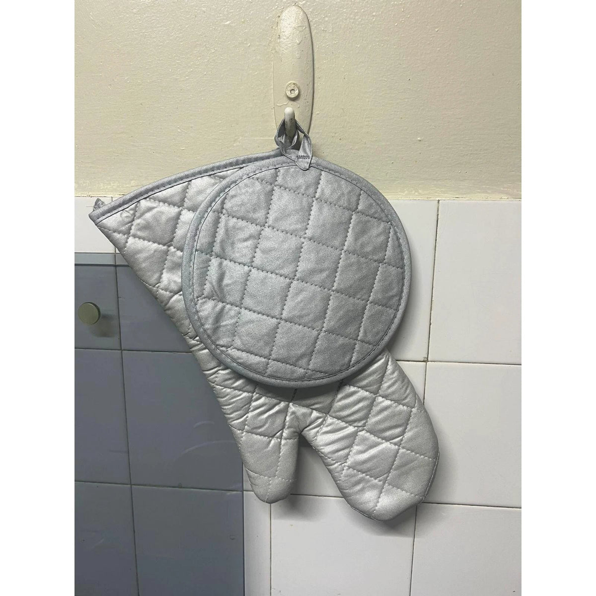 Oven Glove & Pot Holder Set Comfortable 100% Cotton Protection Kitchen Linen Kitchen Linens Sets