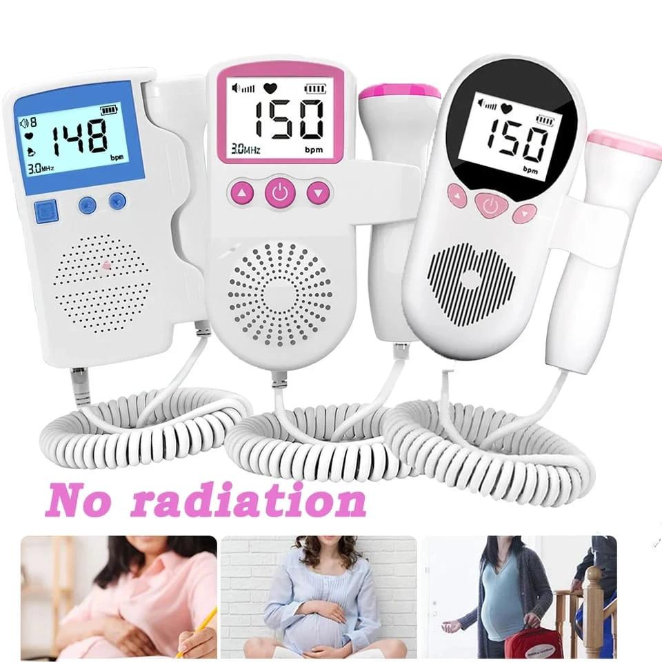 Portable Doppler Fetal Heart Rate Monitor – Pregnancy Baby Heartbeat Detector Baby & Toddler Care Prenatal Heart Rate Monitors