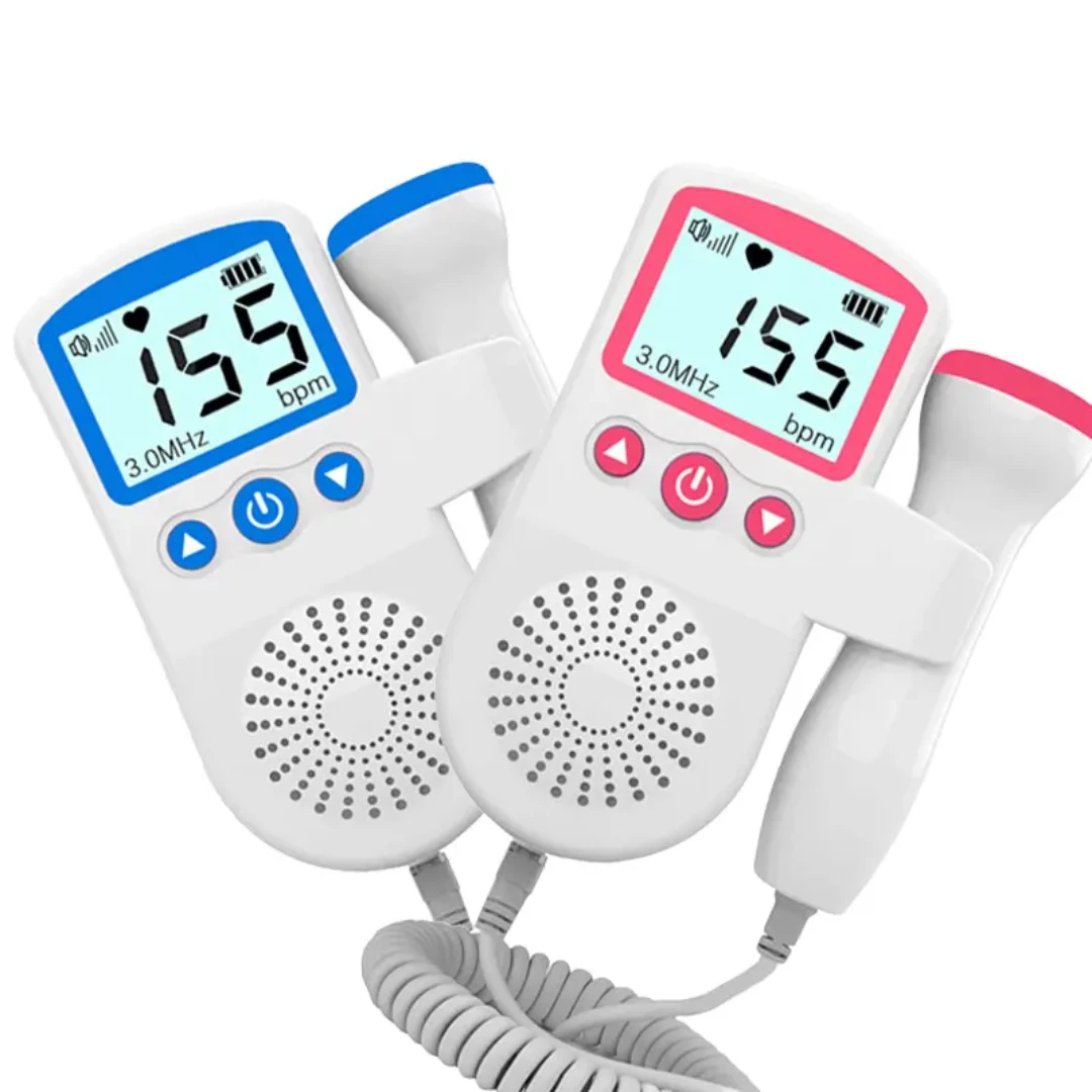 Portable Doppler Fetal Heart Rate Monitor – Pregnancy Baby Heartbeat Detector Baby & Toddler Care Prenatal Heart Rate Monitors