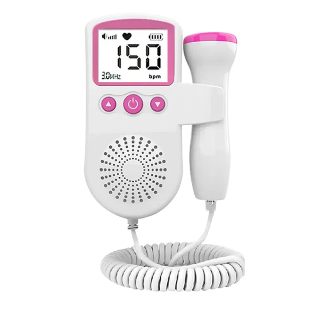 Portable Doppler Fetal Heart Rate Monitor – Pregnancy Baby Heartbeat Detector Baby & Toddler Care Prenatal Heart Rate Monitors