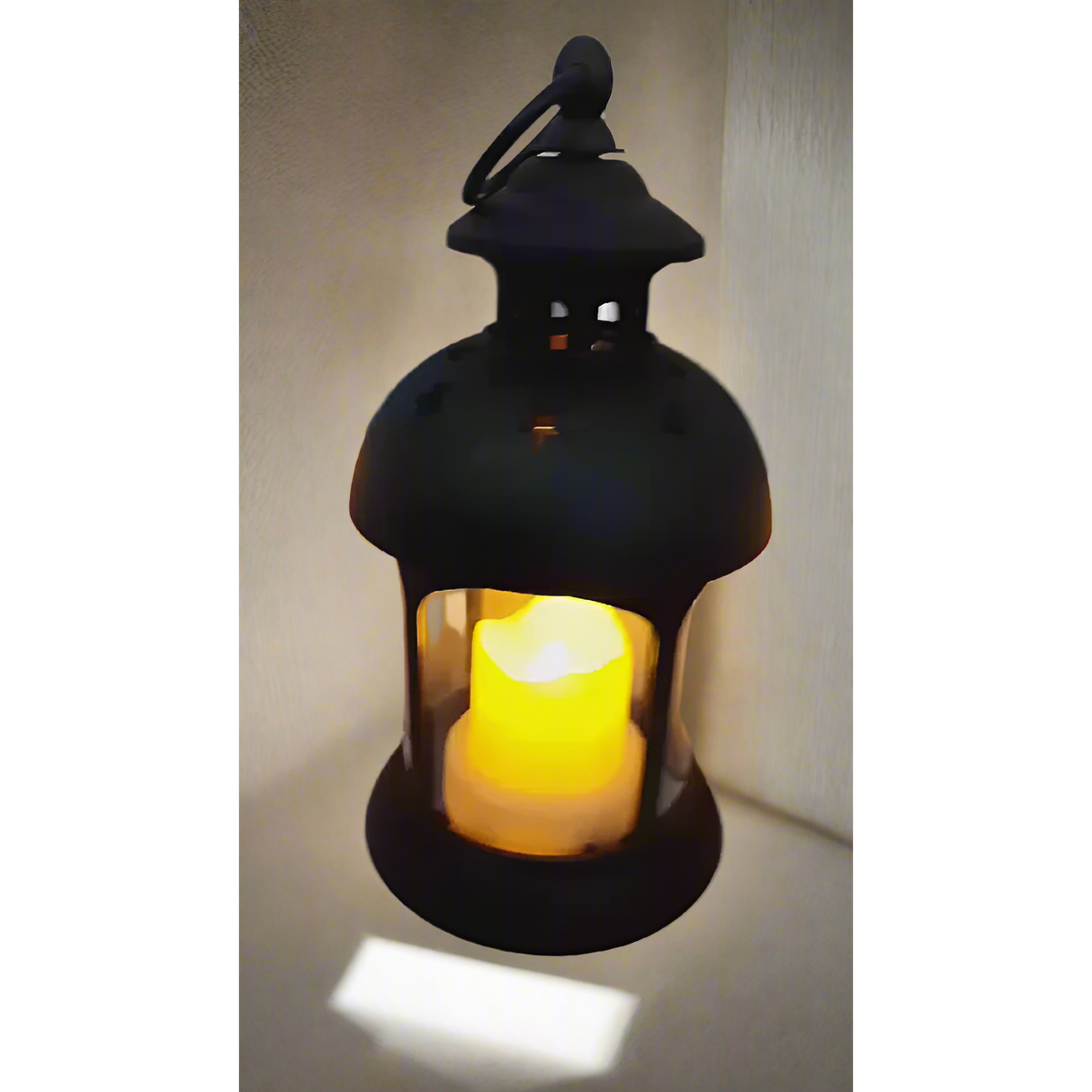 Portable Home Decor LED Lantern | Battery Powered Ambient Light | Black & White Options