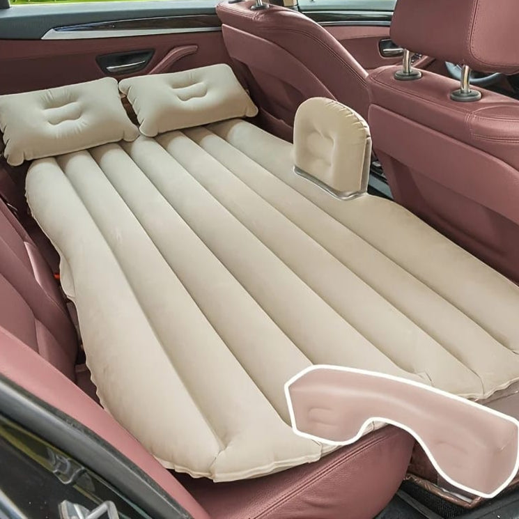 Portable Inflatable Car Back Seat Bed with Pump