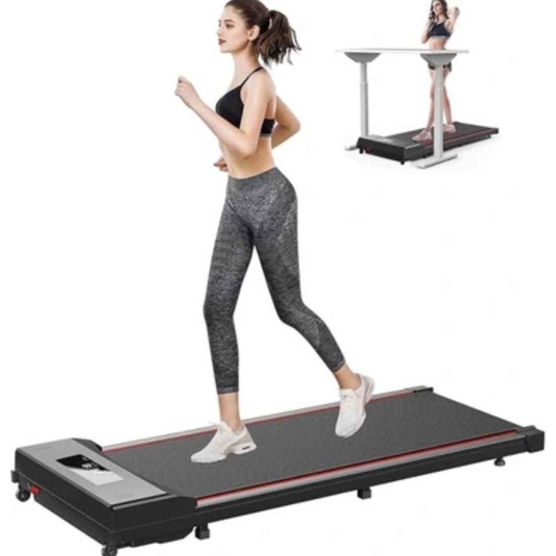 Portable Ultra-Thin Electric Treadmill with LED Display for Home