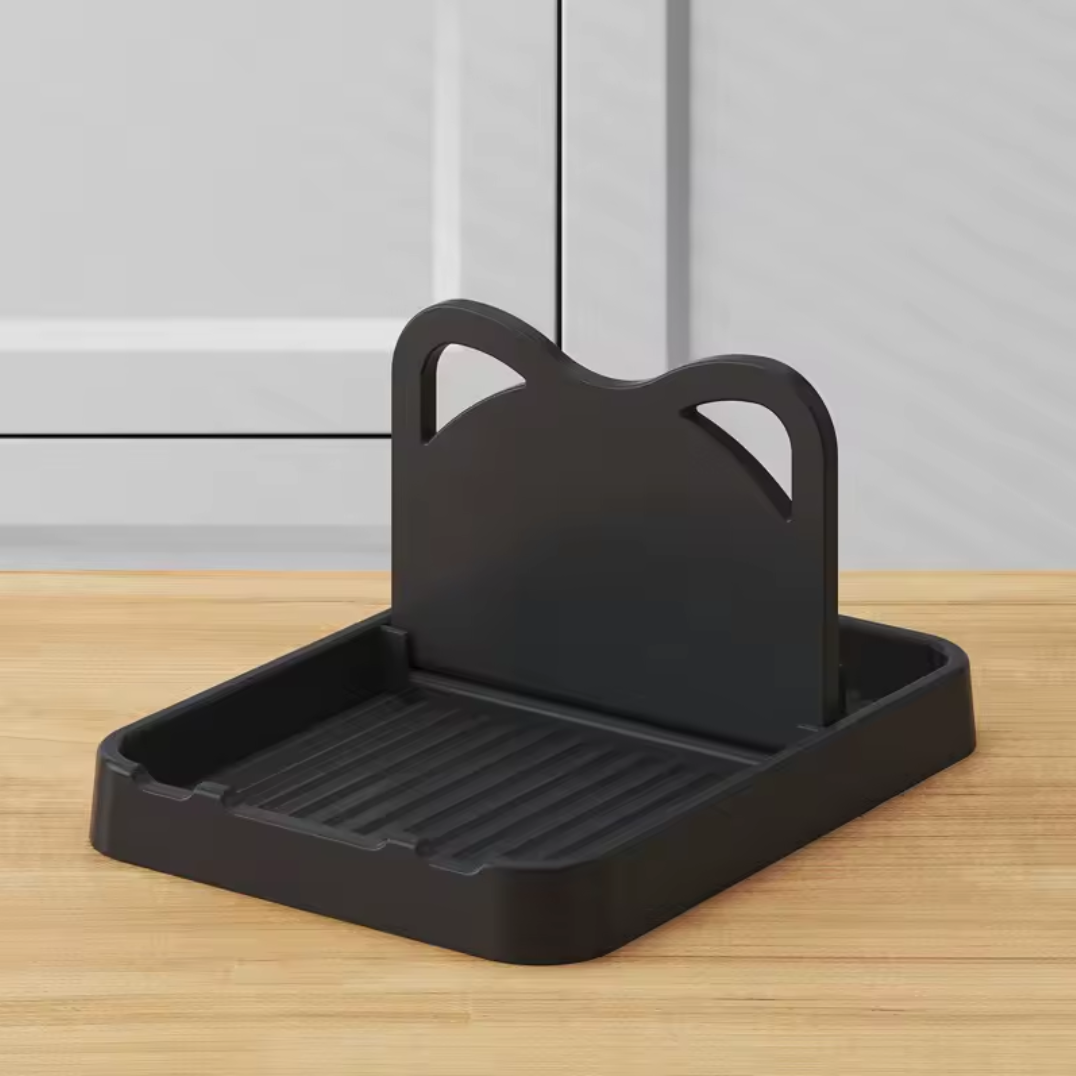 Pot Lid Rack and Spoon Holder – Dual Function Kitchen Organizer