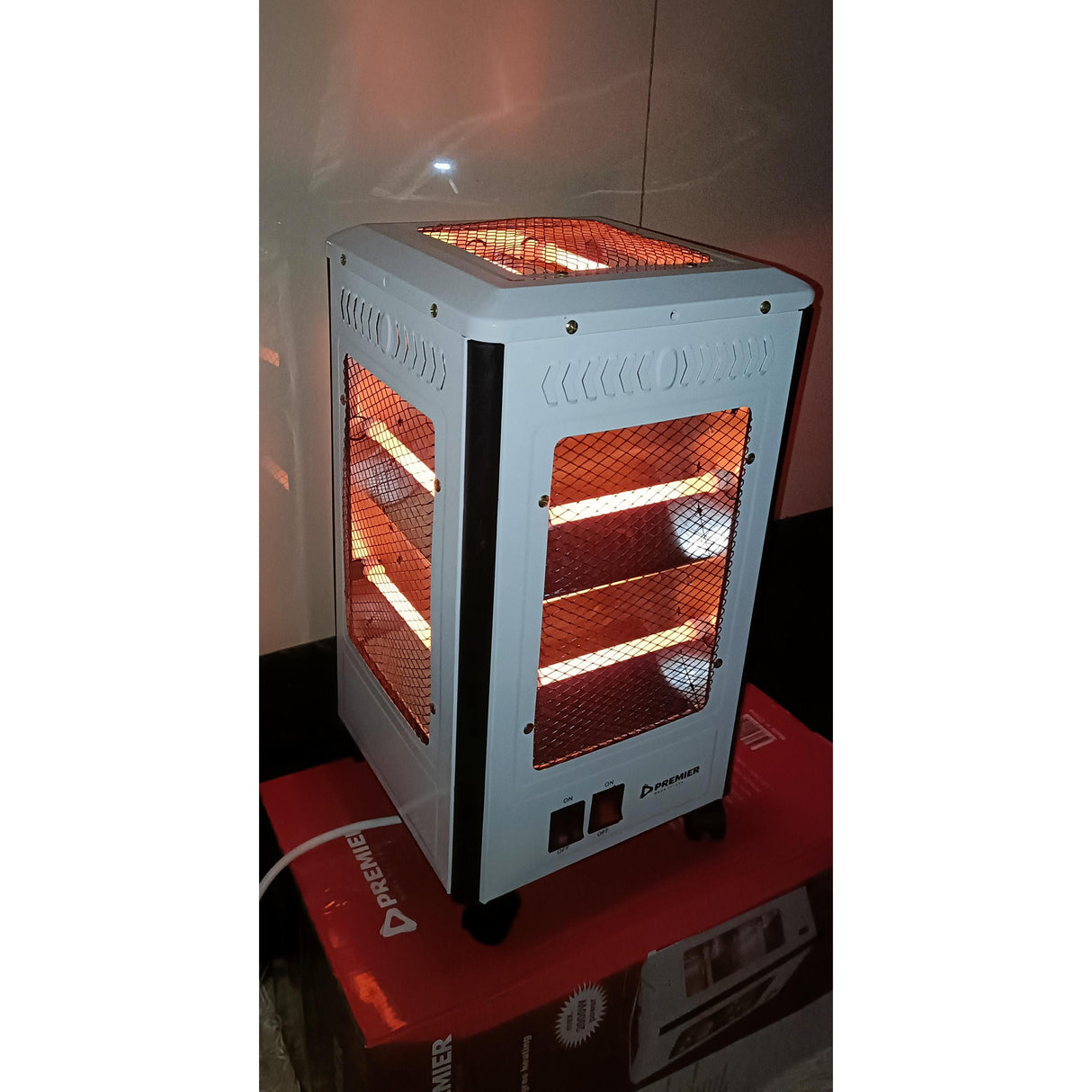 Premier 2000W Room Heater with 5 Heat Settings and Wheels