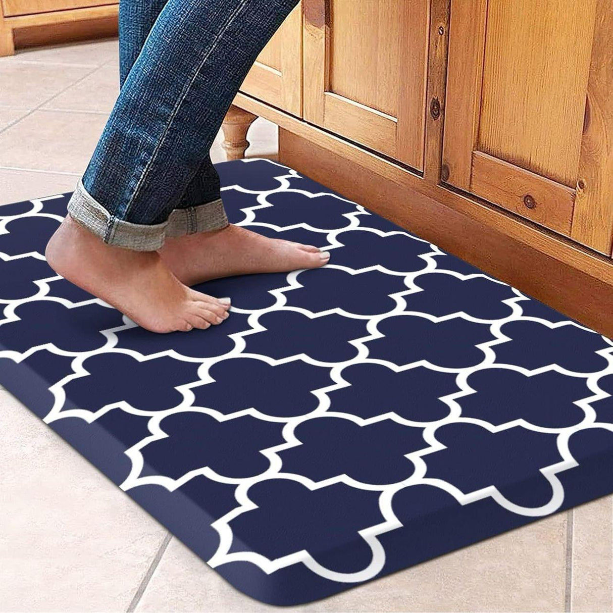 Premium Anti-Fatigue Kitchen Mat for Comfort and Support While Cooking or Cleaning.