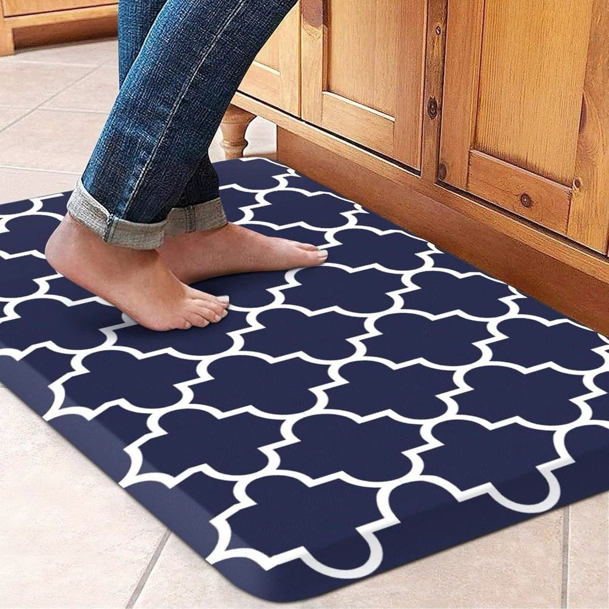 Premium Anti-Fatigue Kitchen Mat for Comfort and Support While Cooking or Cleaning. Rugs