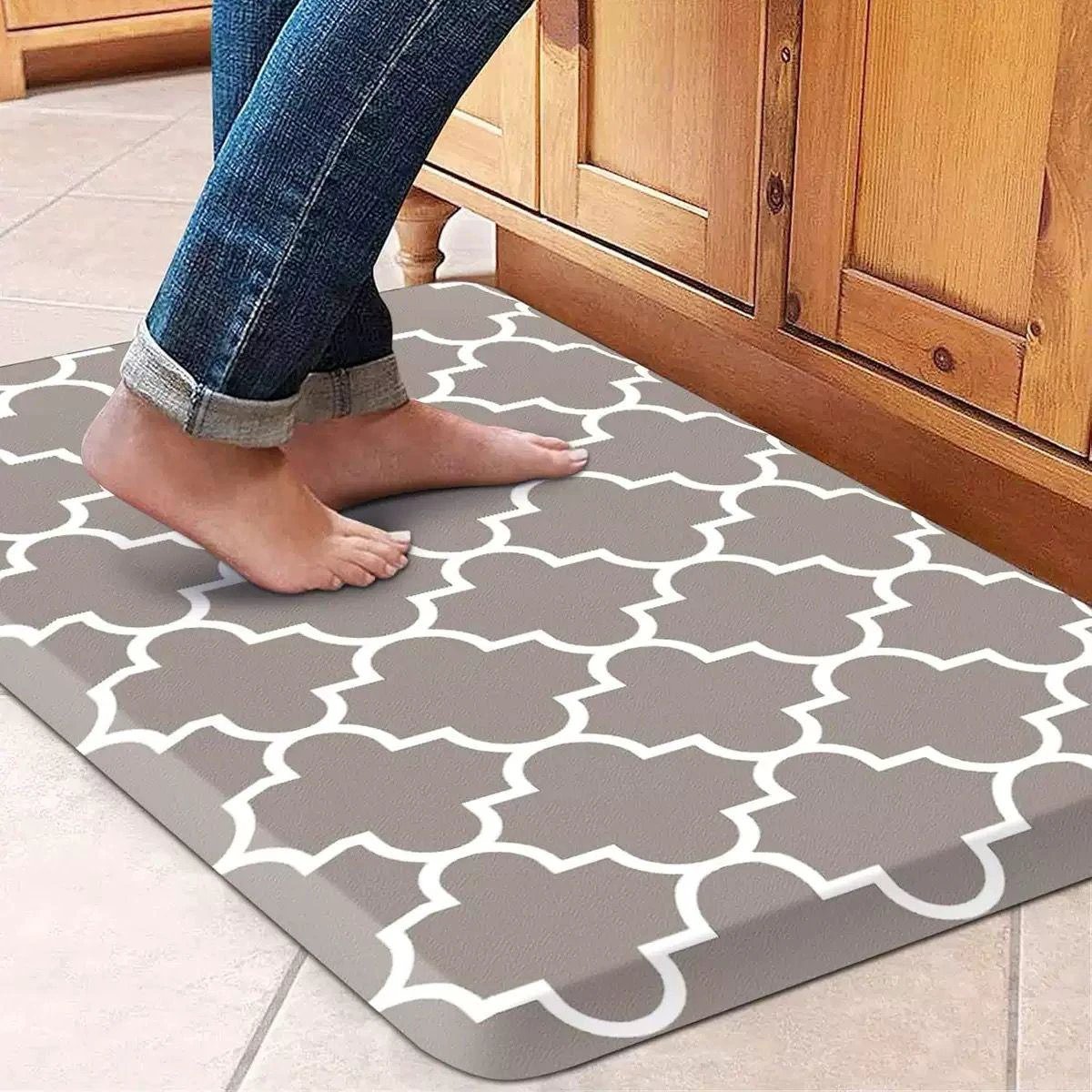 Premium Anti-Fatigue Kitchen Mat for Comfort and Support While Cooking or Cleaning. Rugs