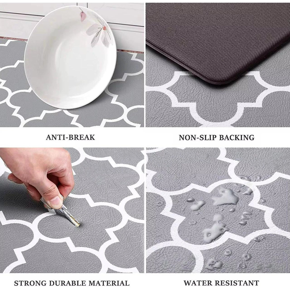 Premium Anti-Fatigue Kitchen Mat for Comfort and Support While Cooking or Cleaning. Rugs