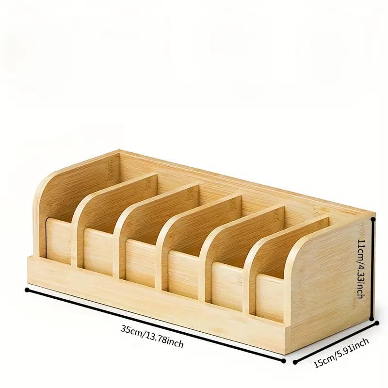 Premium Bamboo Belt Organizer 35x15x11cm