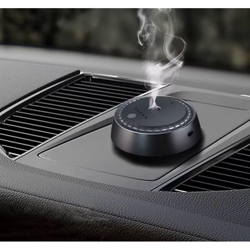 Premium Magnetic Car Aroma Diffuser – USB Rechargeable with LED Control