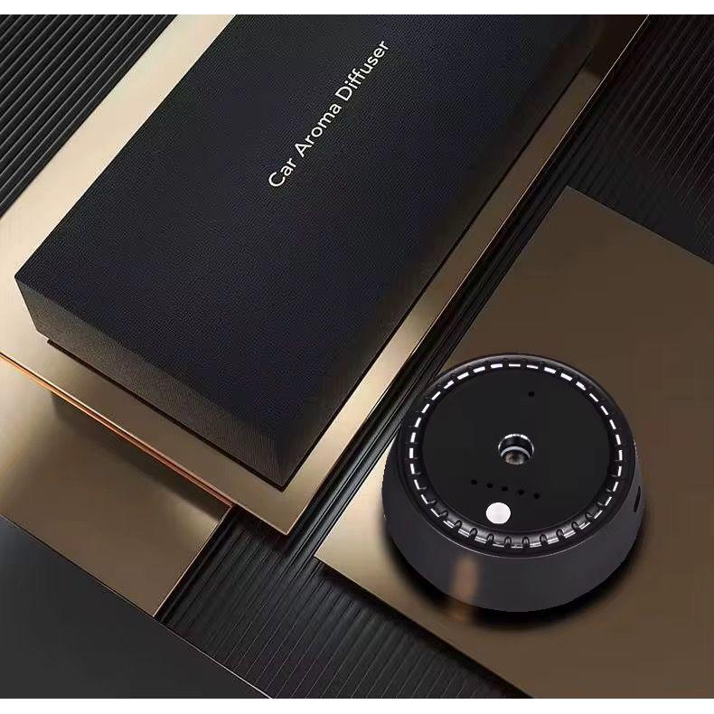Premium Magnetic Car Aroma Diffuser – USB Rechargeable with LED Control