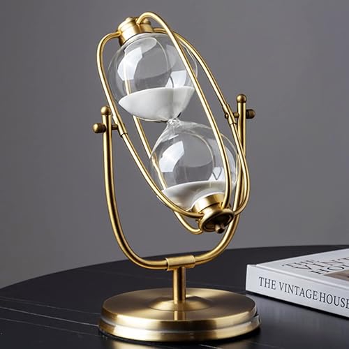 Premium Metal Hourglass Sand Timer Elegant Home & Office Decor