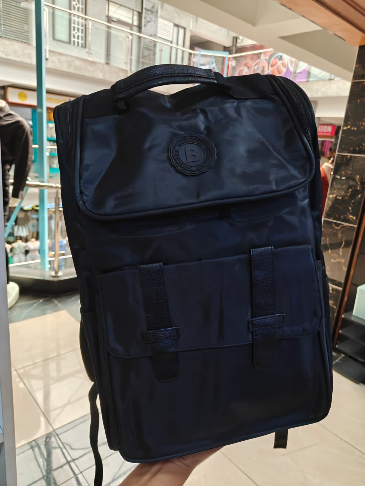 Premium Quality Black Backpack 31x45x15cm Durable Travel and Daily Bag