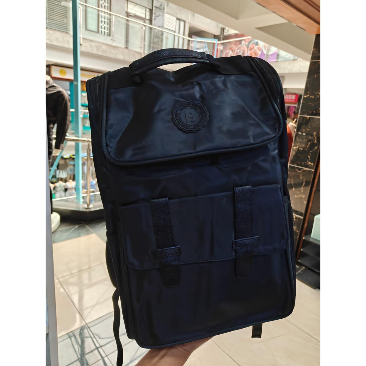 Premium Quality Black Backpack 31x45x15cm Durable Travel and Daily Bag
