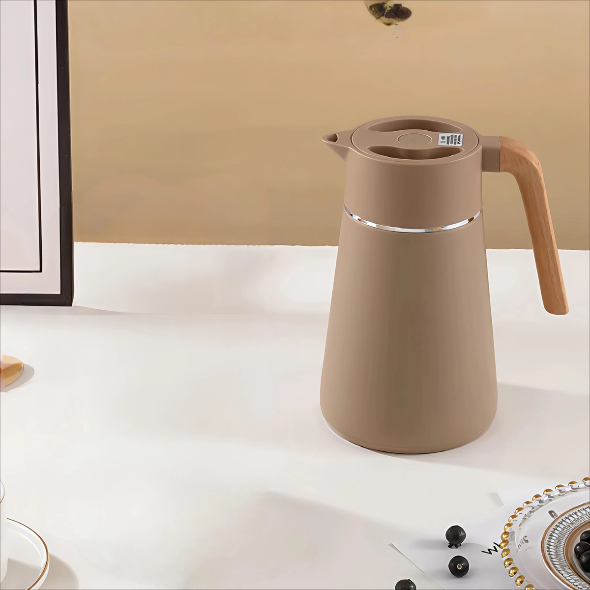 Premium Quality Double Wall Copper Plated Thermal Vacuum Flask with Filter – 1.5L Thermos Thermoses