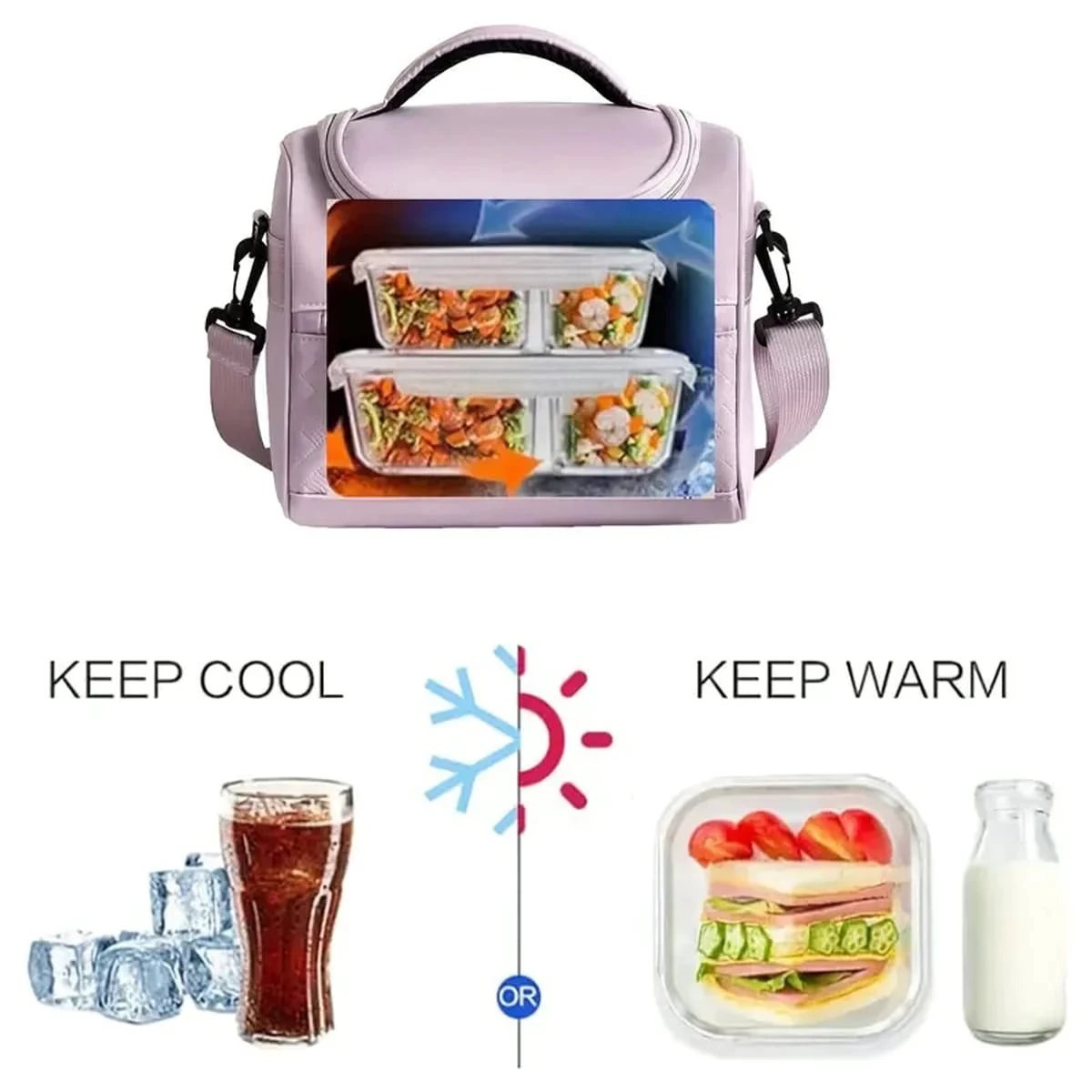 Premium Quality Insulated Lunch Bag with Triple Insulation and 6L Capacity Backpacks & Bags Lunch Bags