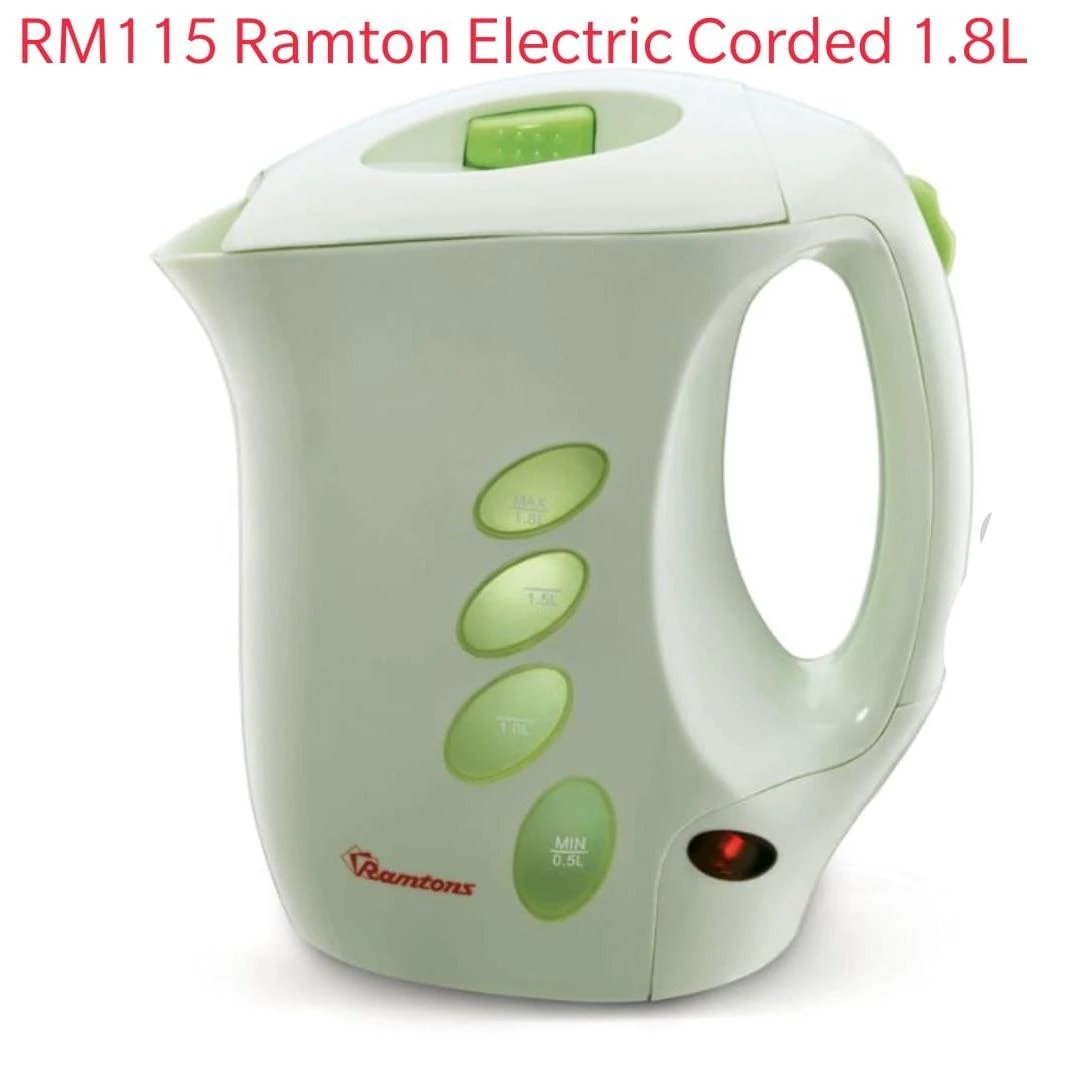 Premium Quality Ramtons RM/115 Electric Corded Kettle 1.8L Capacity. Electric Kettles