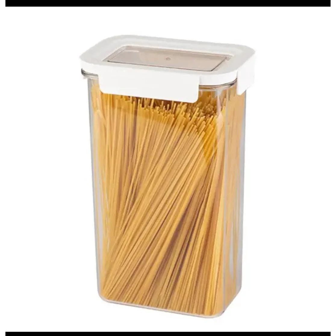 Quality Airtight Stackable Acrylic Cereal Containers | 2300ml, 15x8x24.3cm Storage Containers Food Storage Containers