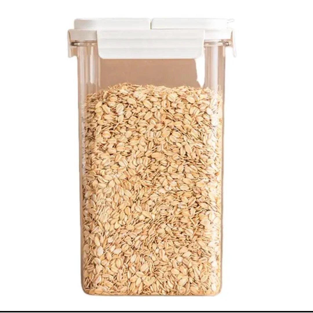 Quality Airtight Stackable Acrylic Cereal Containers | 2300ml, 15x8x24.3cm Storage Containers Food Storage Containers