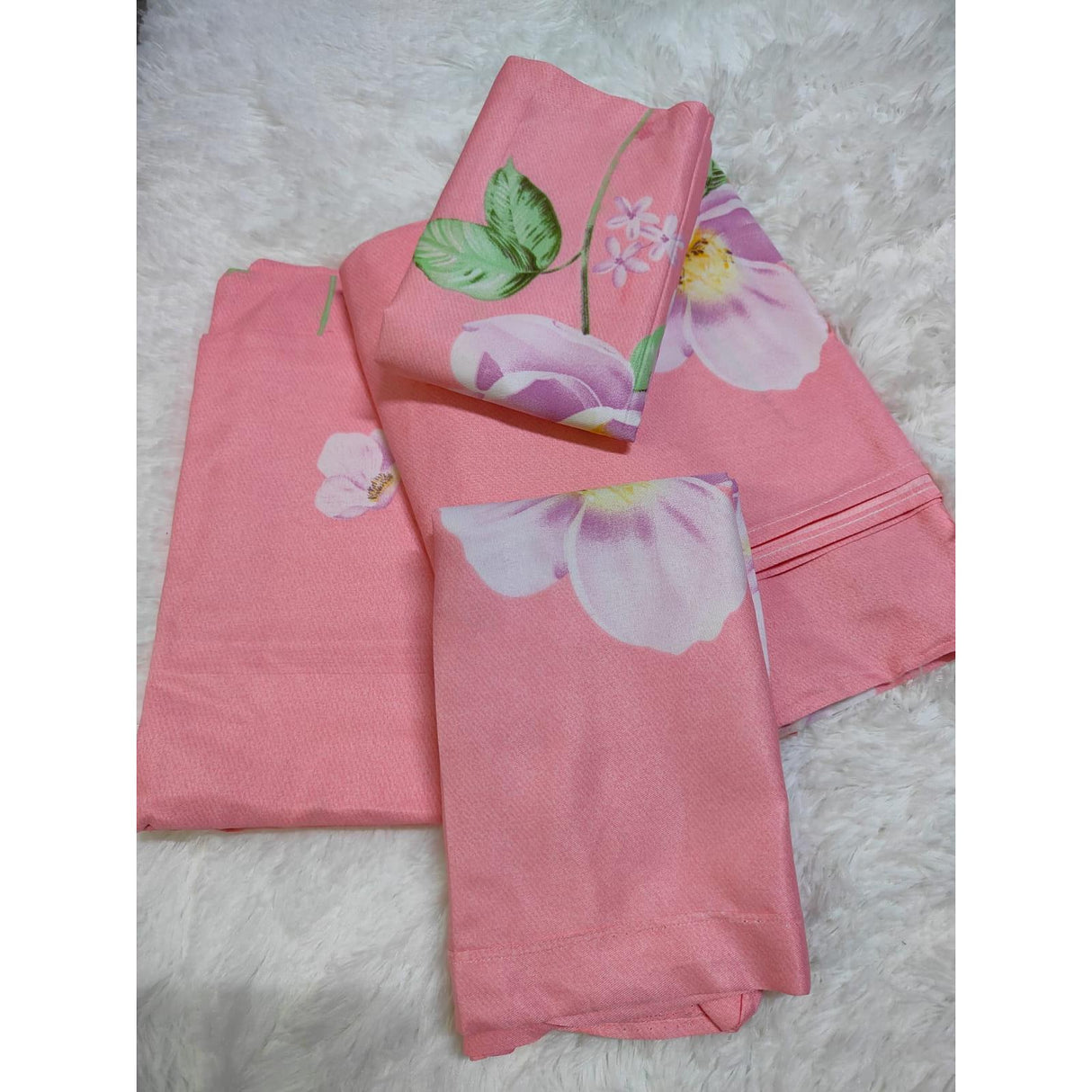 Quality Cotton Bedsheet Set | High Quality Cotton, Includes Pillowcases, Various Patterns | 2 Bedsheets 2 Pillowcases