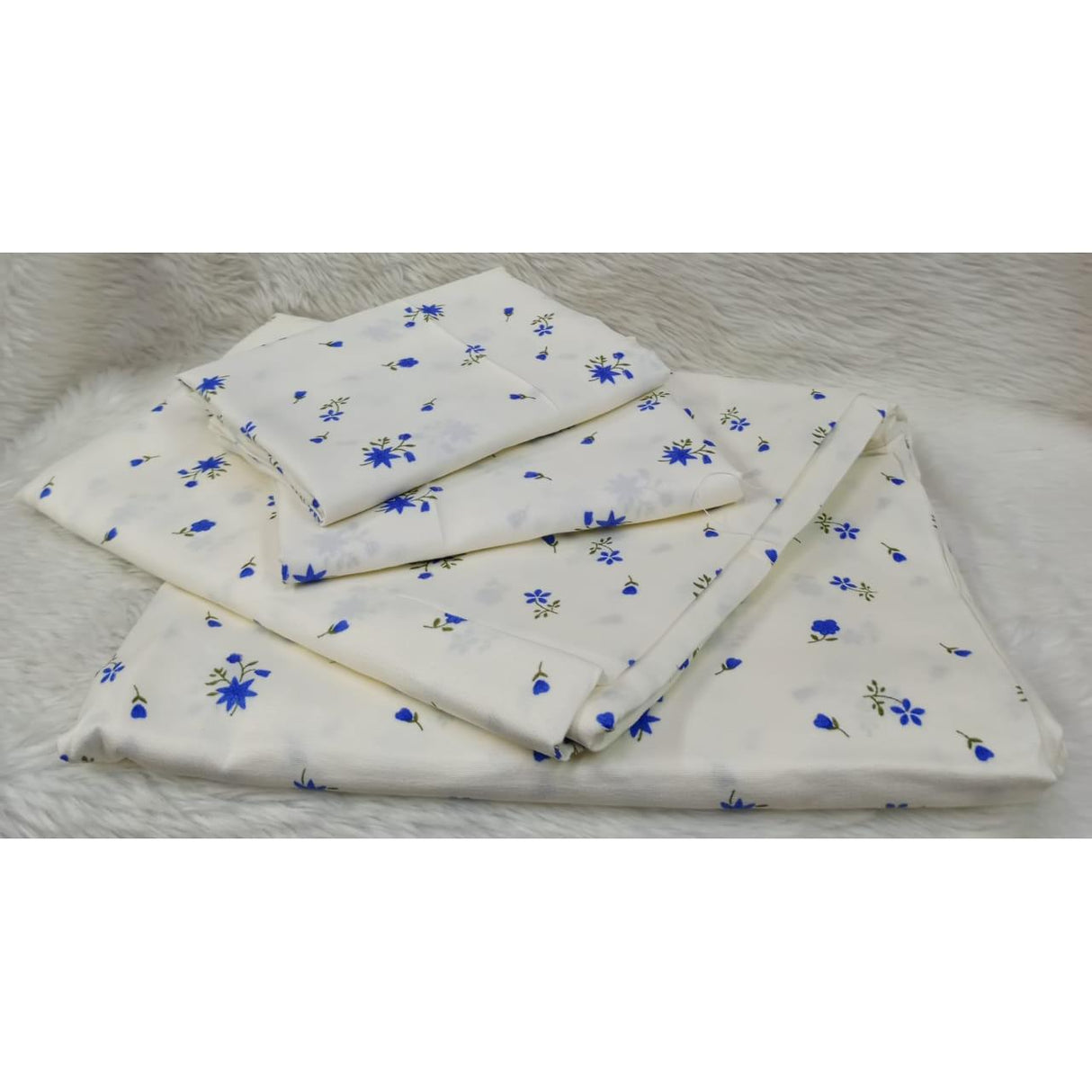 Quality Cotton Bedsheet Set | High Quality Cotton, Includes Pillowcases, Various Patterns | 2 Bedsheets 2 Pillowcases