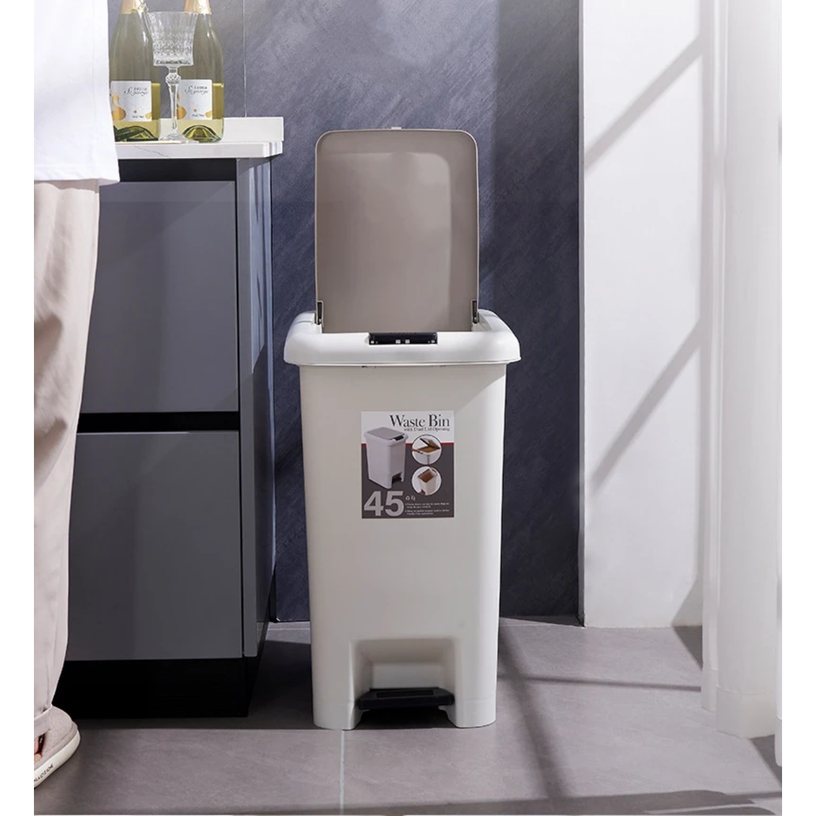 Quality Pedal Push Dustbin for Home and Office Waste Management