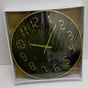 Quartz Wall Clock – 30cm Diameter with Gold Ring