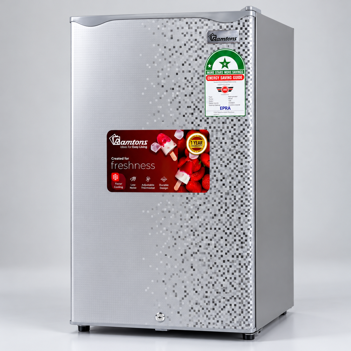 90L Direct Cool Fridge β Silver