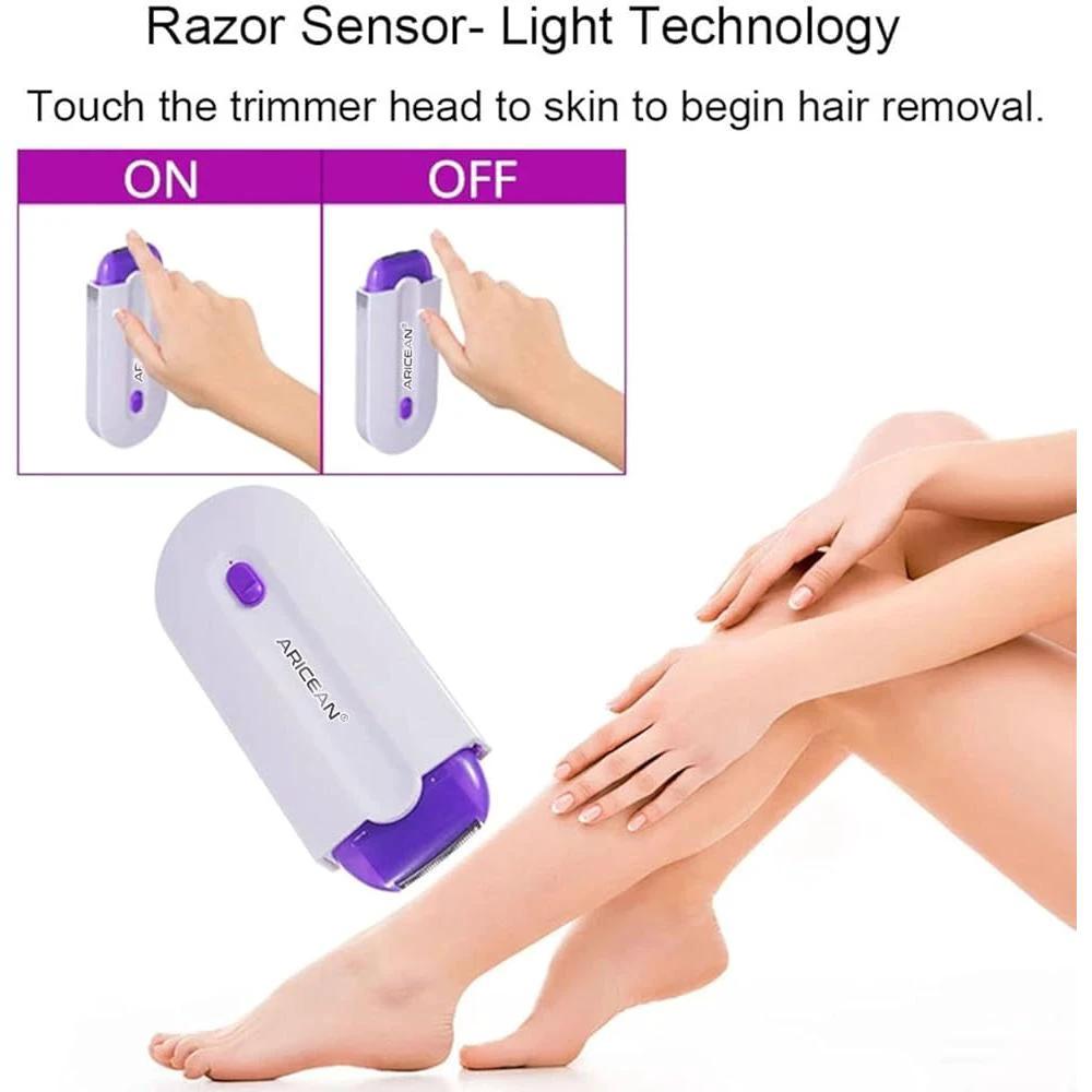 Rechargeable Face & Body Painless Hair Remover Smooth Skin Made Easy Bathroom Accessories Bath Brushes
