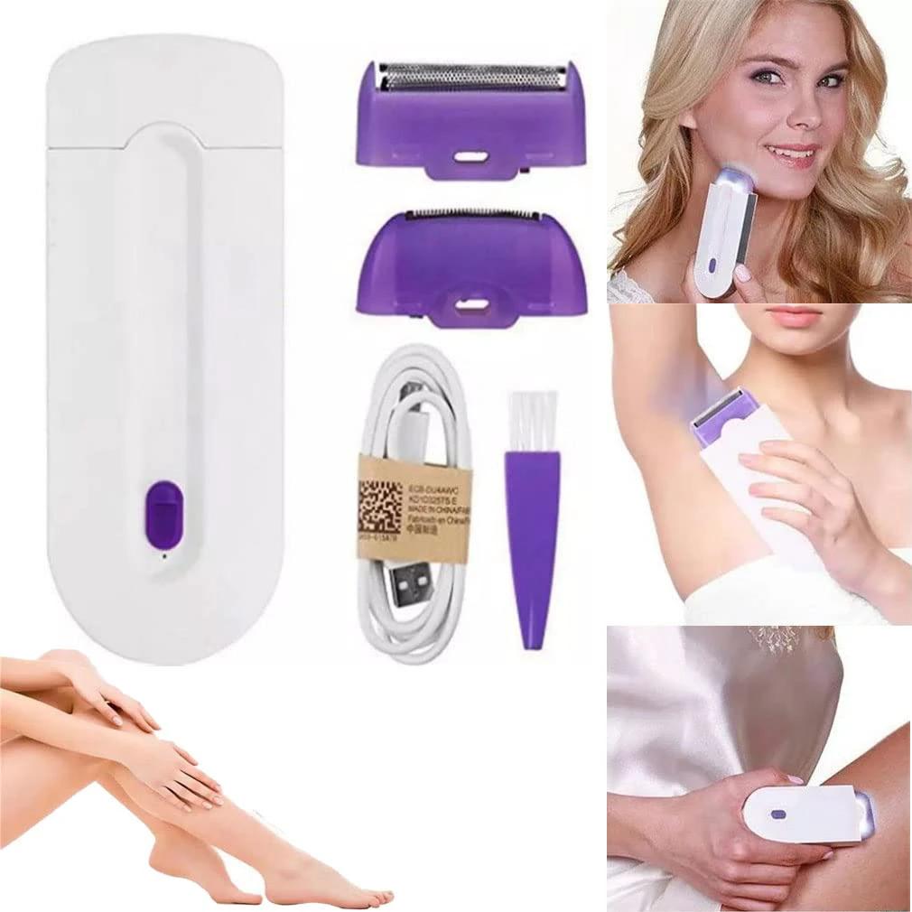 Rechargeable Face & Body Painless Hair Remover Smooth Skin Made Easy Bathroom Accessories Bath Brushes