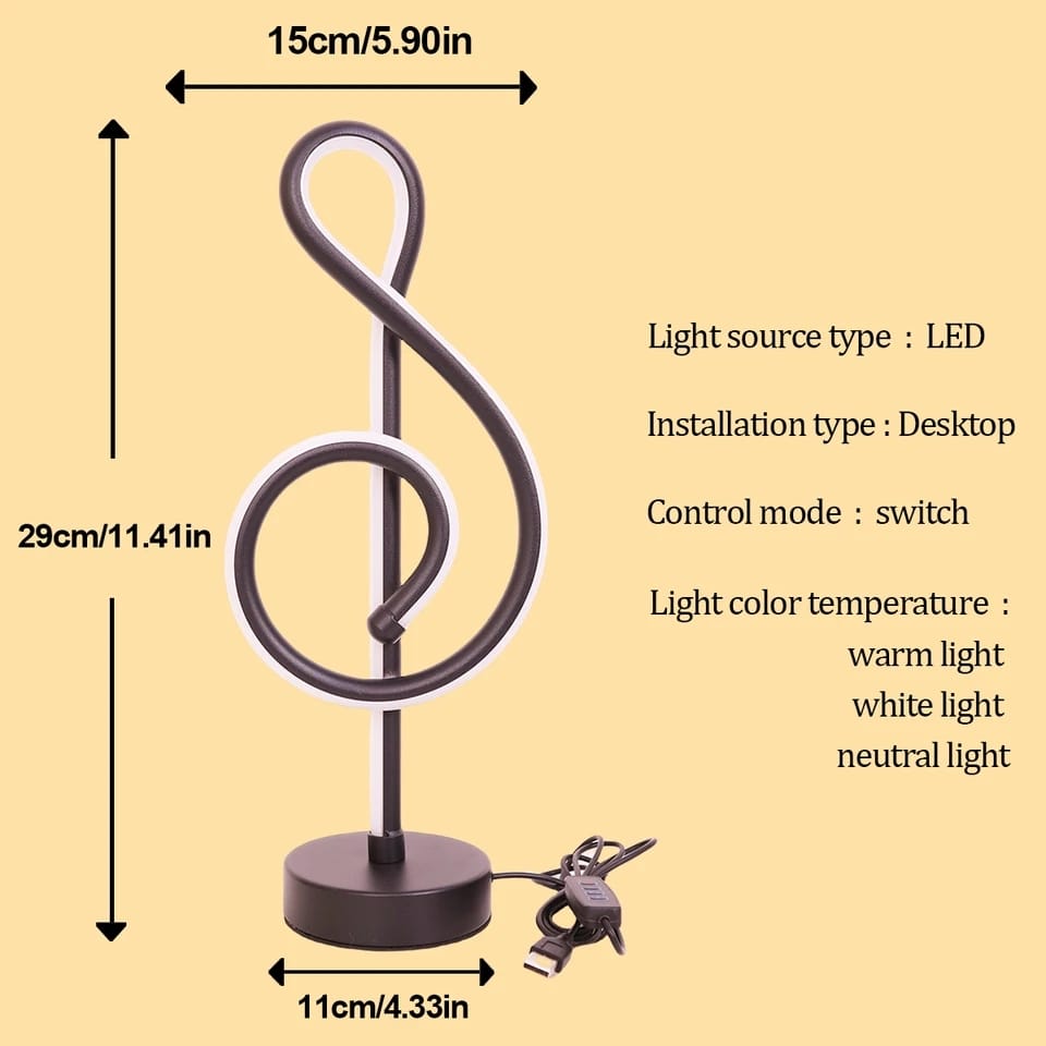 Rechargeable Spiral LED Table Lamp