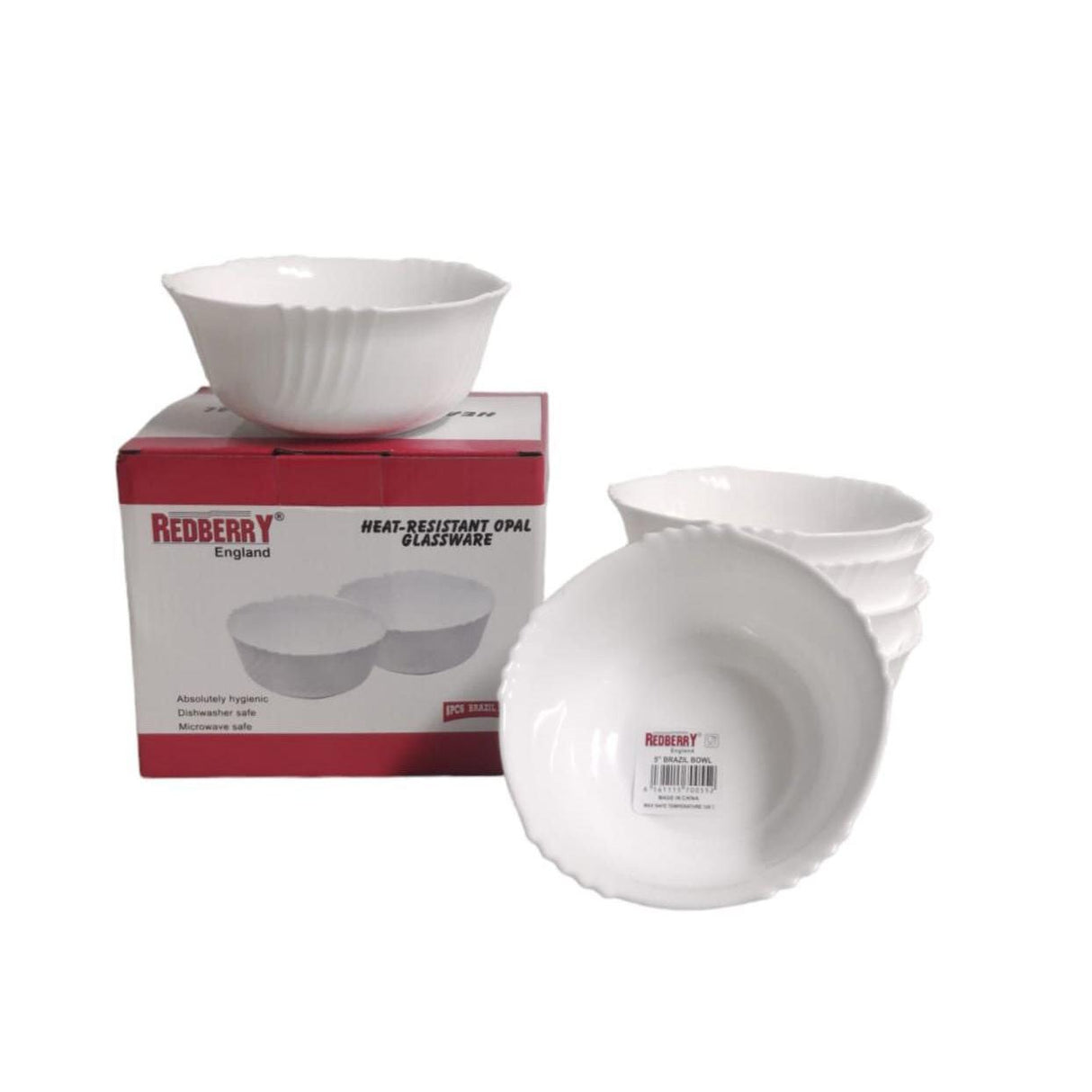 Redberry Opalware - 5.5" Brazil Bowl (Plain)