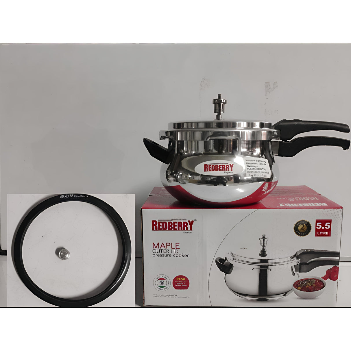 Redberry Premium Range Aluminium Maple Pressure Cooker