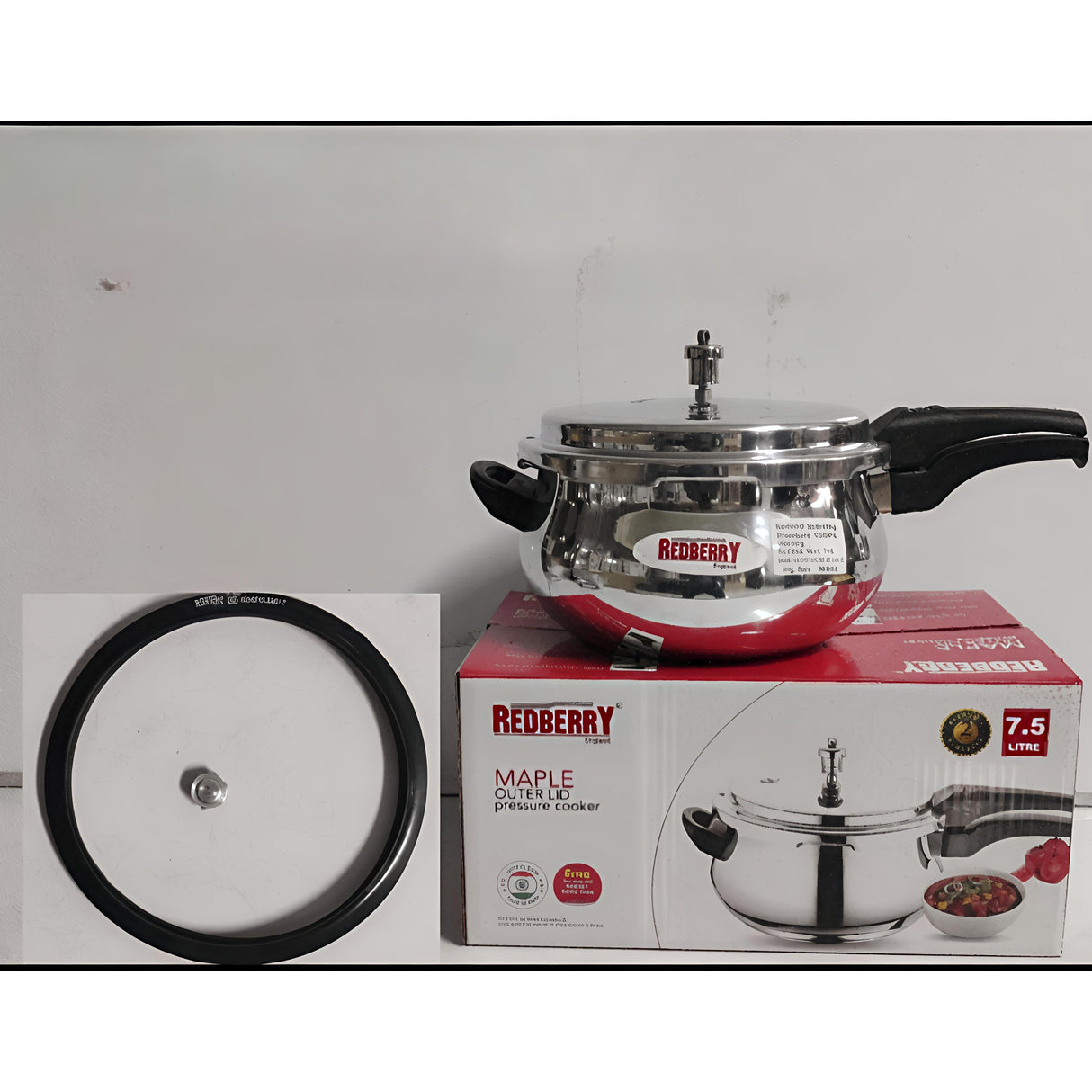 Redberry Premium Range Aluminium Maple Pressure Cooker