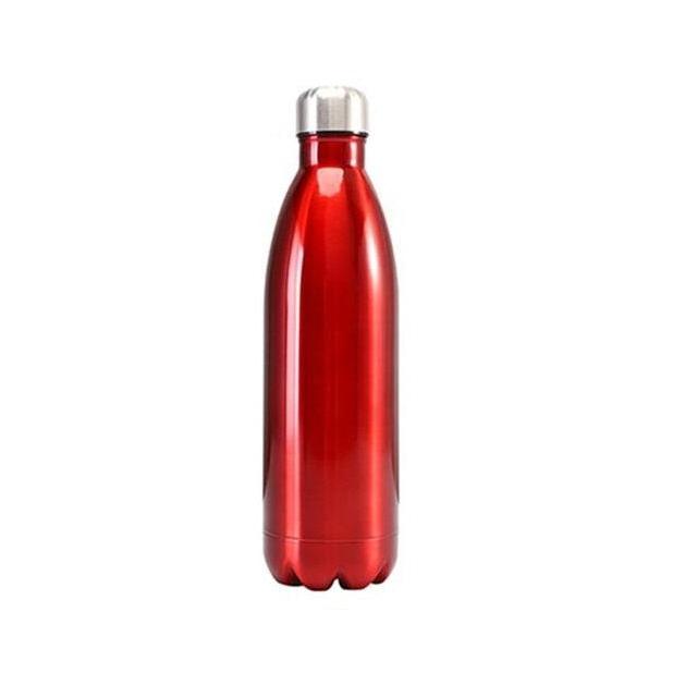 Redberry Stainless Steel Vacuum Flask for Hot & Cold (1 Litre) | Blue, Silver and Red