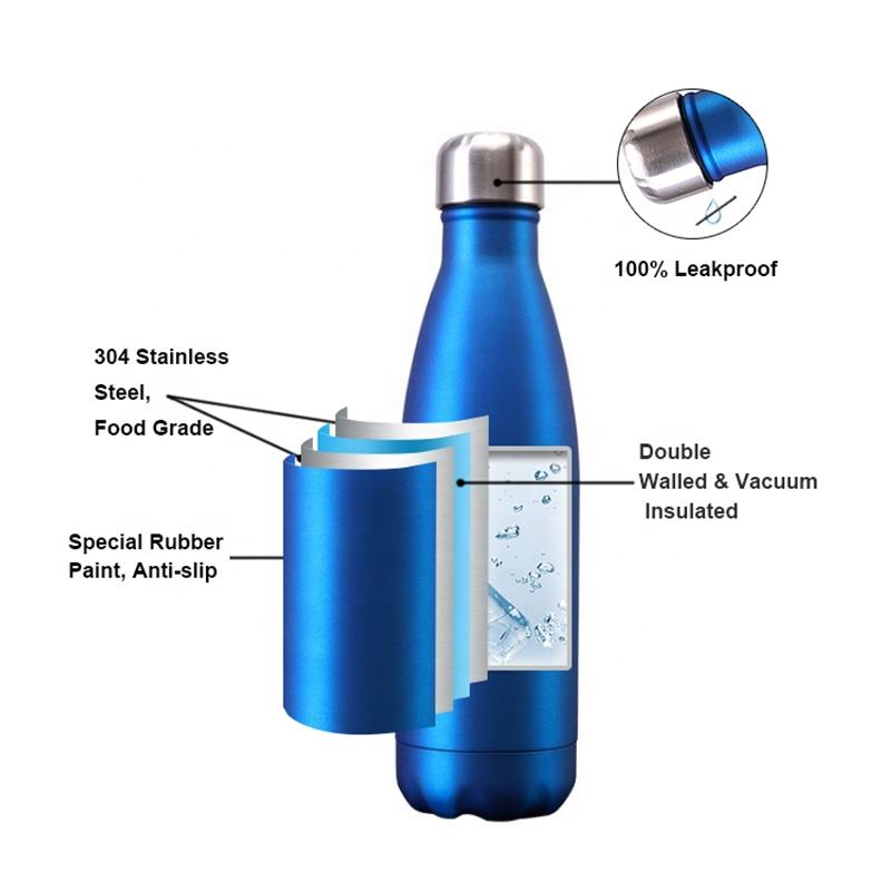 Redberry Stainless Steel Vacuum Flask for Hot & Cold (1 Litre) | Blue, Silver and Red