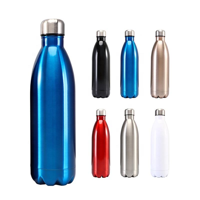 Redberry Stainless Steel Vacuum Flask for Hot & Cold (1 Litre) | Blue, Silver and Red