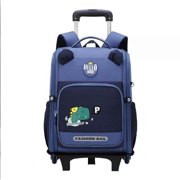 Rolling Trolley Kids Cartoon School Bag High Capacity, Waterproof, Wheeled Backpack 40x21x32 cm Ideal for School and Travel Luggage School Backpacks