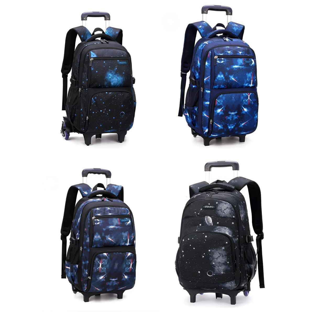 Rolling Trolley School Bag Durable & Spacious Backpack with Wheels Kids essential School Backpacks