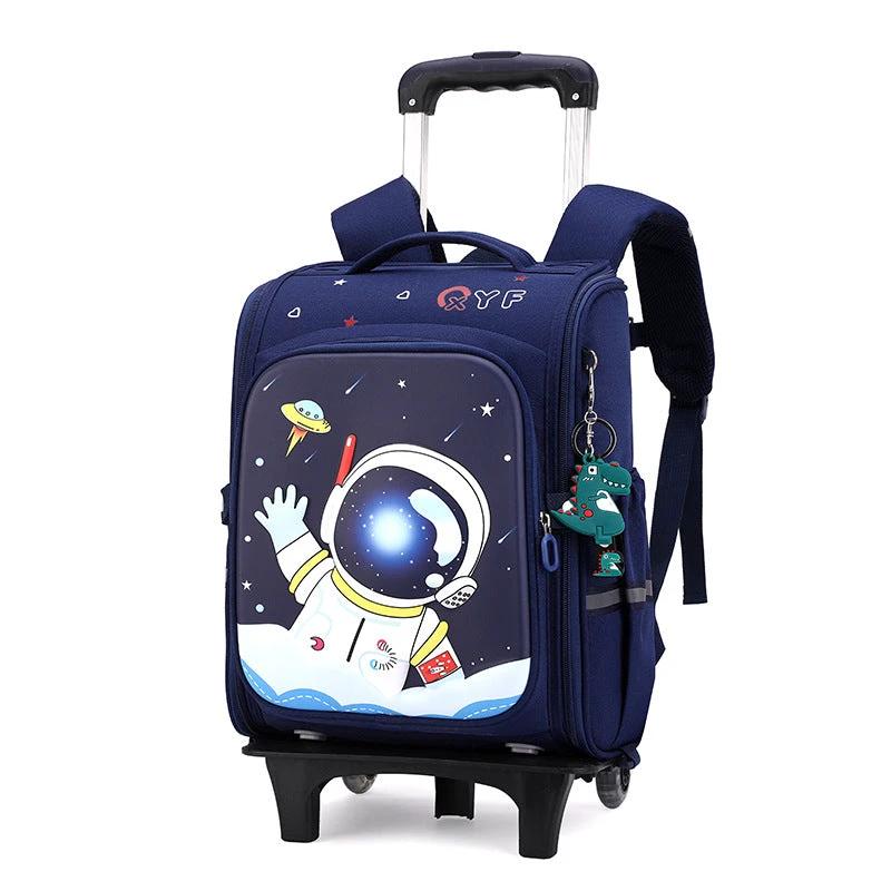 Rolling Trolley School Bag | High Capacity & Waterproof Kids essential School Backpacks