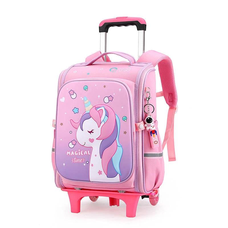 Rolling Trolley School Bag | High Capacity & Waterproof Kids essential School Backpacks