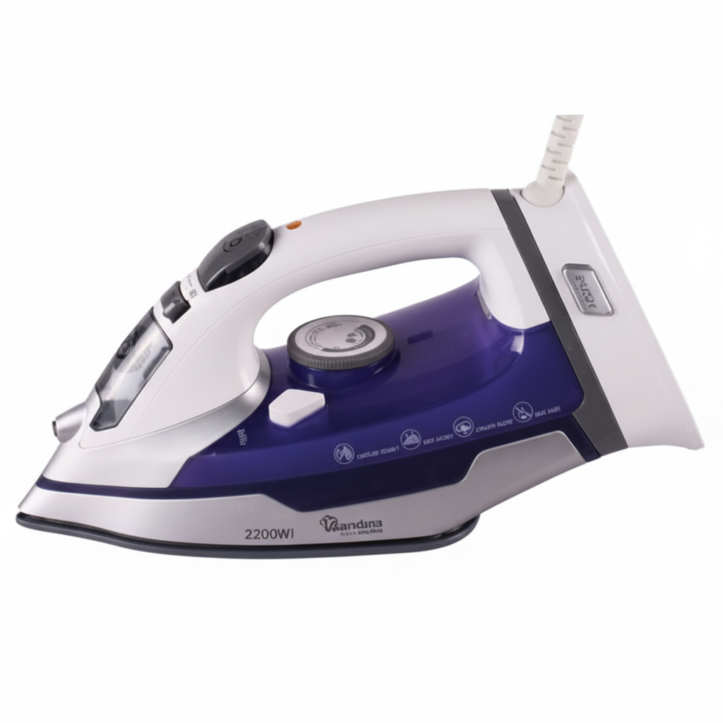 Cordless Steam & Dry Iron 2200W – Fast Heat, Non-Stick Soleplate, Wireless Convenience