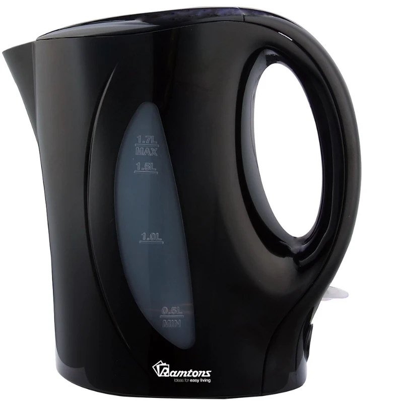 Corded Electric Kettle 1.7 Litres Black - RM/594 Kitchen Appliances Electric Kettles